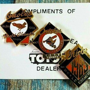 Vtg Baltimore Orioles Toyota Dealer Promo 22bg2